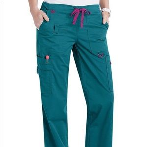 Med couture scrubs teal pants